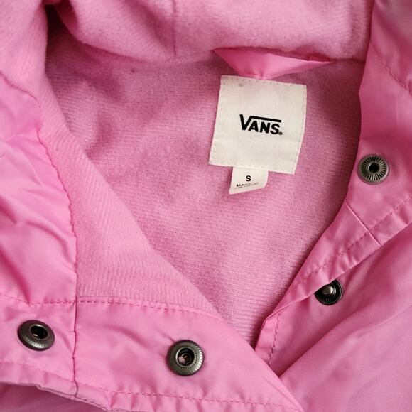 Vans Sport Stripe Anorak 1/2 Button Up Pullover Hoodie Women Sz S - Picture 12 of 13
